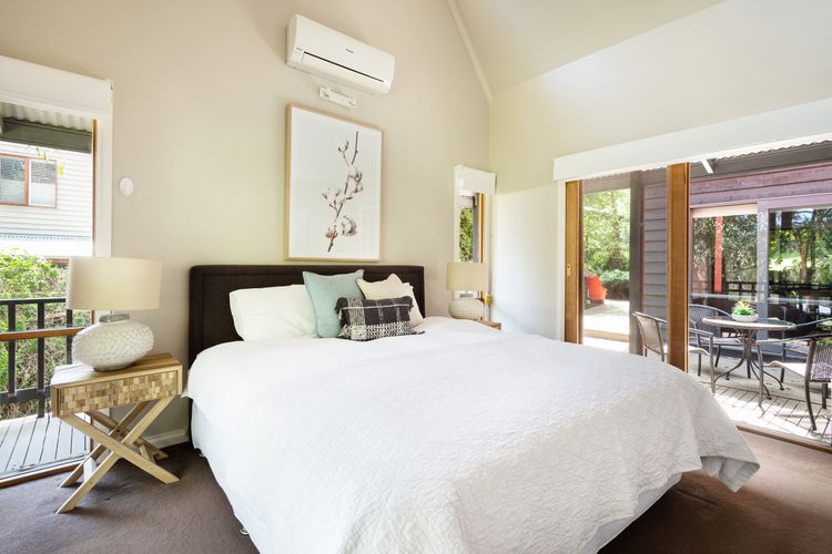 Queen Bedroom through to deck