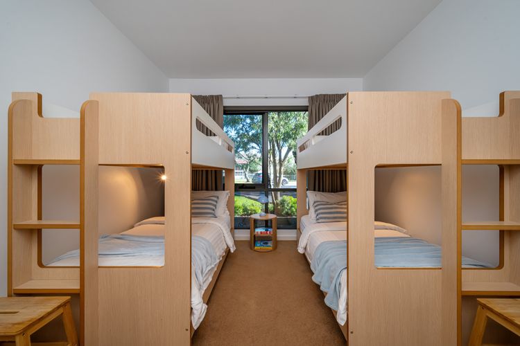 Third bedroom with two single bunks 