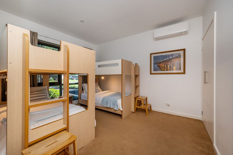 Third bedroom with two single bunks 