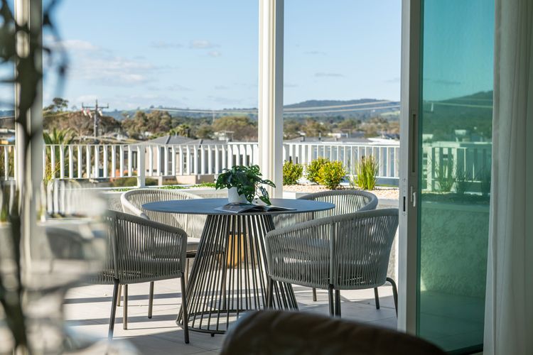 Balcony with outdoor seating area