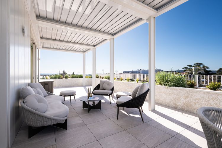 Outdoor seating area