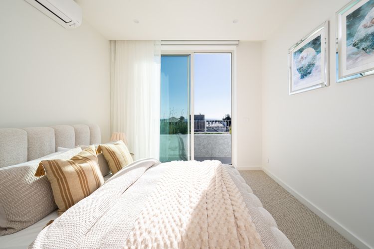 Master bedroom with queen bed