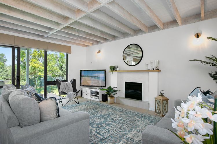 Downstairs Lounge with Electric Fireplace 