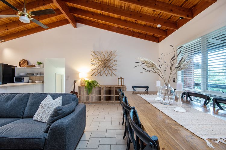 Welcome to our dining and living room, where comfort, style, and functionality meets to create a space that's perfect for both everyday living and entertaining guests.