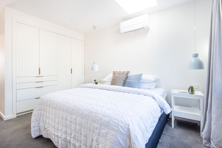 Master bedroom with king bed and ensuite