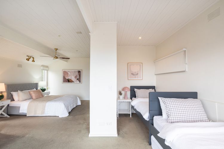 Master Bedroom with King Bed + 2 Single Beds & Trundle