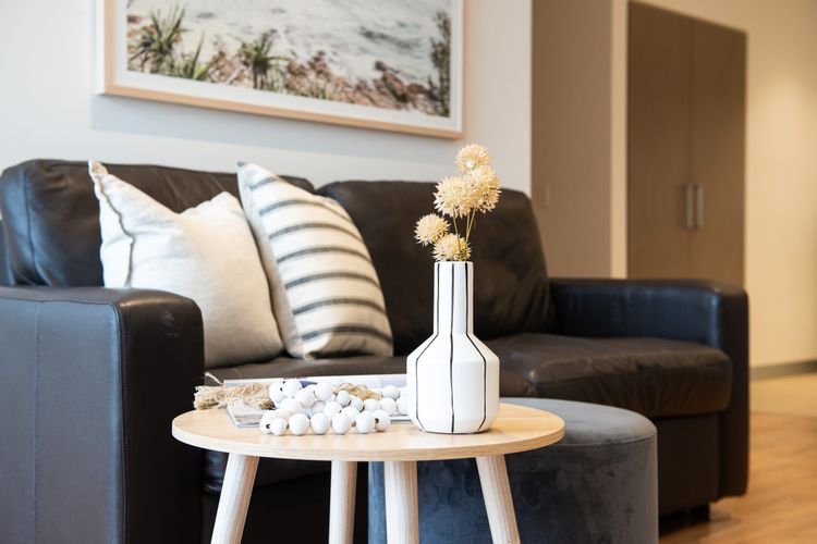 Couch in living area