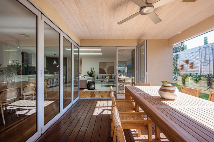 Outside dining area