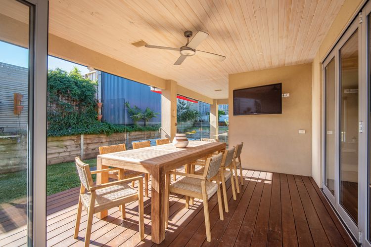 Outside dining area