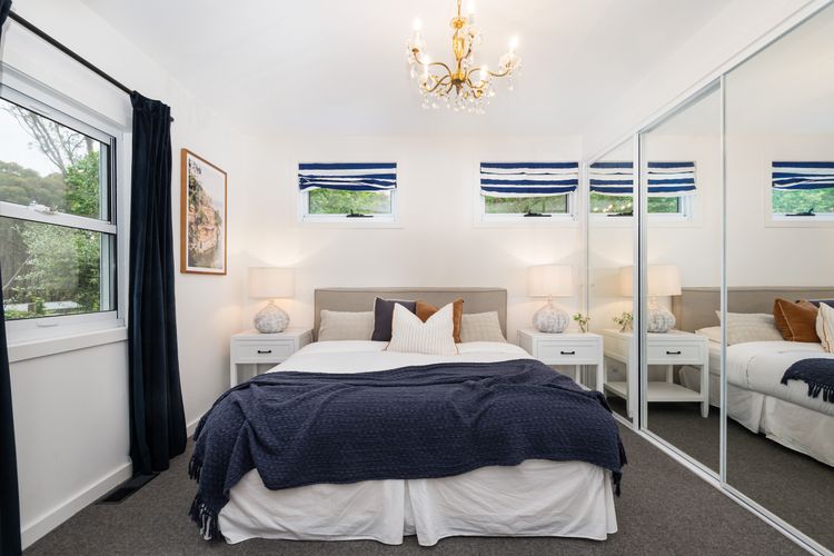 Downstairs bedroom with king bed 
