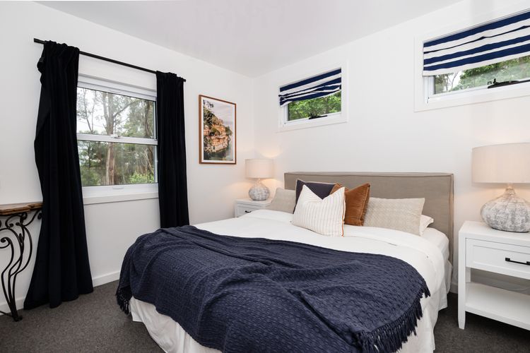 Downstairs bedroom with king bed 