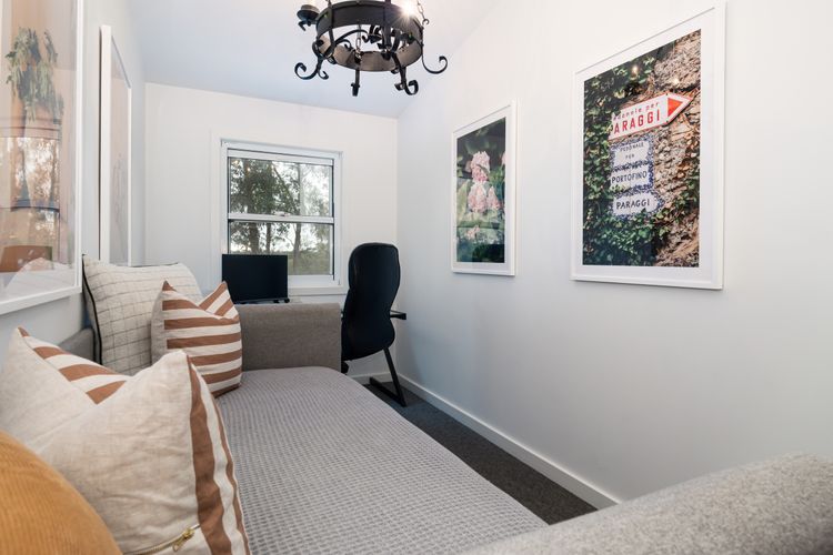 5th sleeping area/study with single bed and trundle bed 