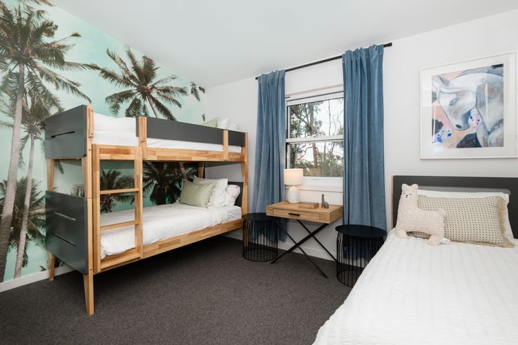 Bedroom four with single bunk and single bed with trundle 