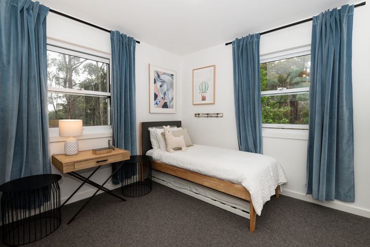 Bedroom four with single bunk and single bed with trundle 