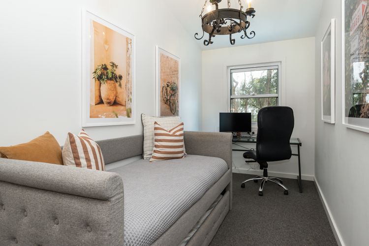 5th sleeping area/study with single bed and trundle bed 