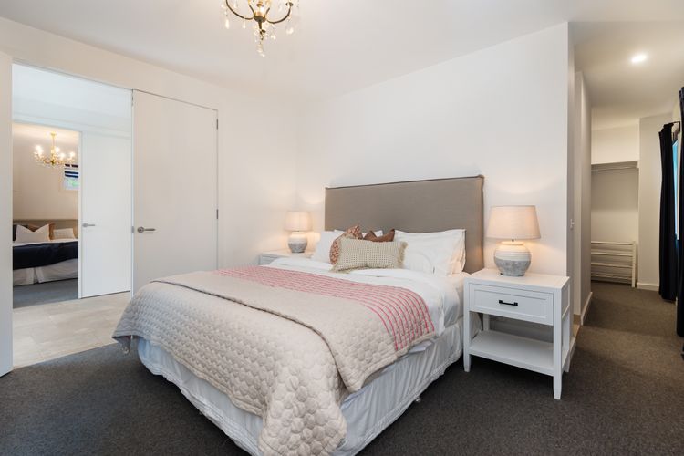 Master bedroom with ensuite and king bed 