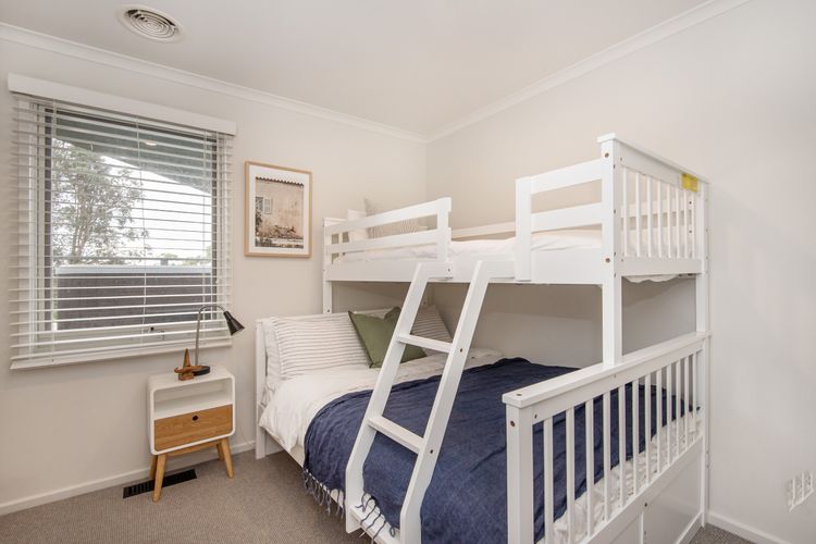 3rd bedroom with tri-bunk double and single
