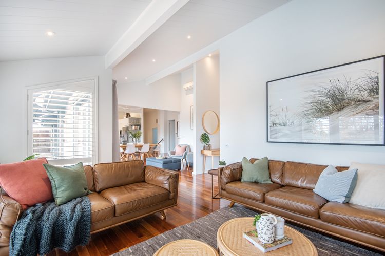 Formal lounge with fireplace
