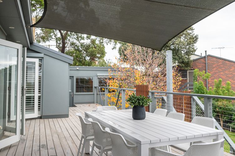 Large entertaining deck