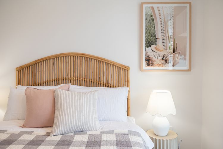 Beautifully styled master bedroom 