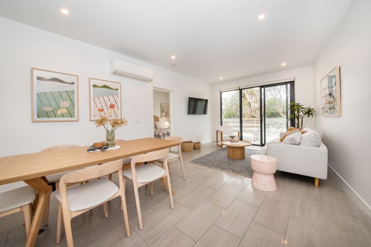 Spacious lounge and dining with lots of natural light shining through 
