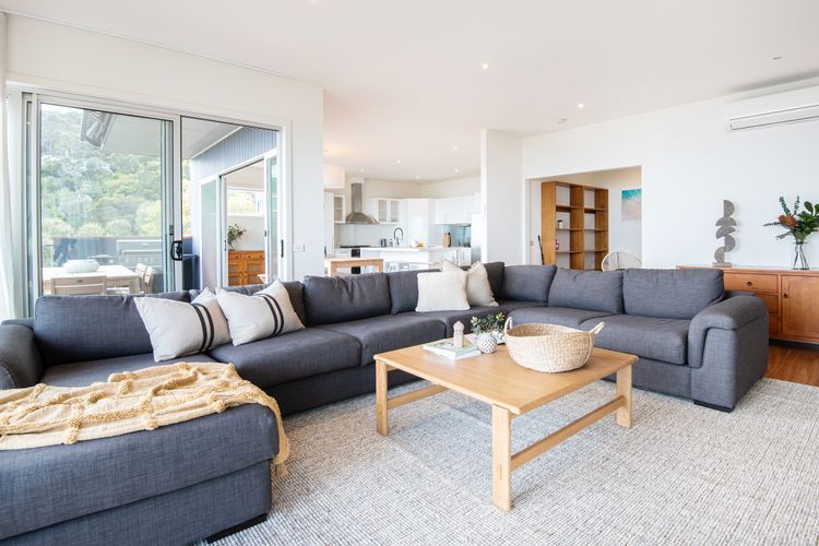 Main living area with heating and cooling 