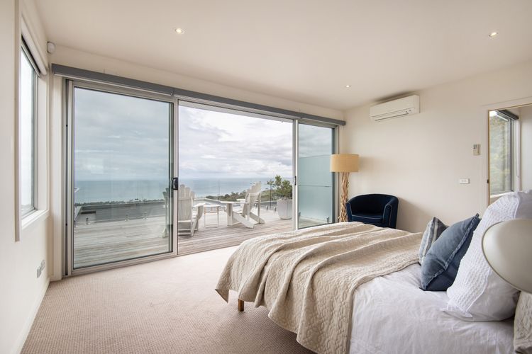 Master with king bed with a view 