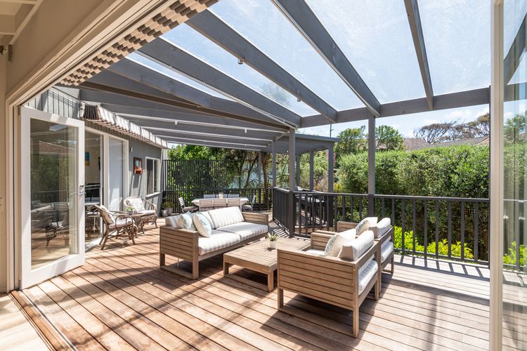Outdoor seating area for relaxation and experiencing a peaceful ambience