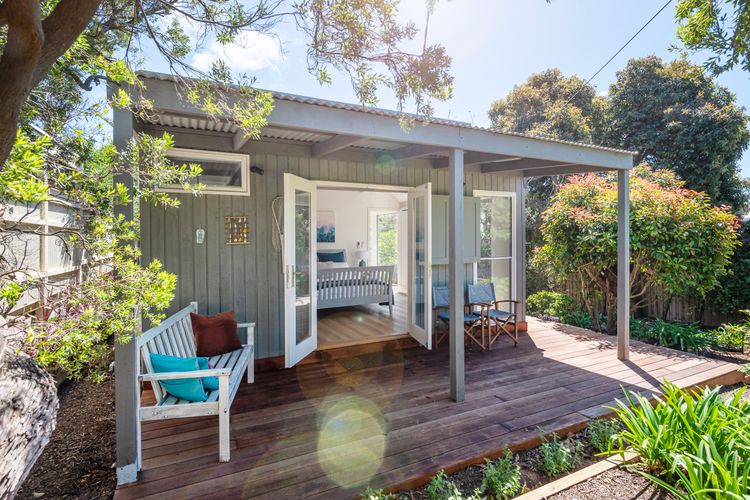 There is a patio where you can enjoy the peaceful surroundings of the property