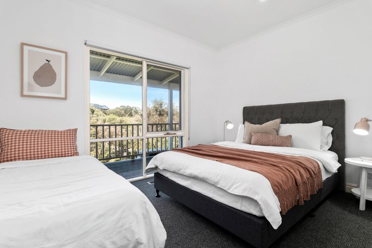 Bedroom three with Queen bed and single bed