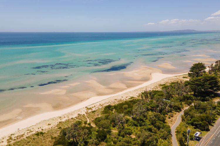 two drive from the house is Tootgarook Beach which is stunning