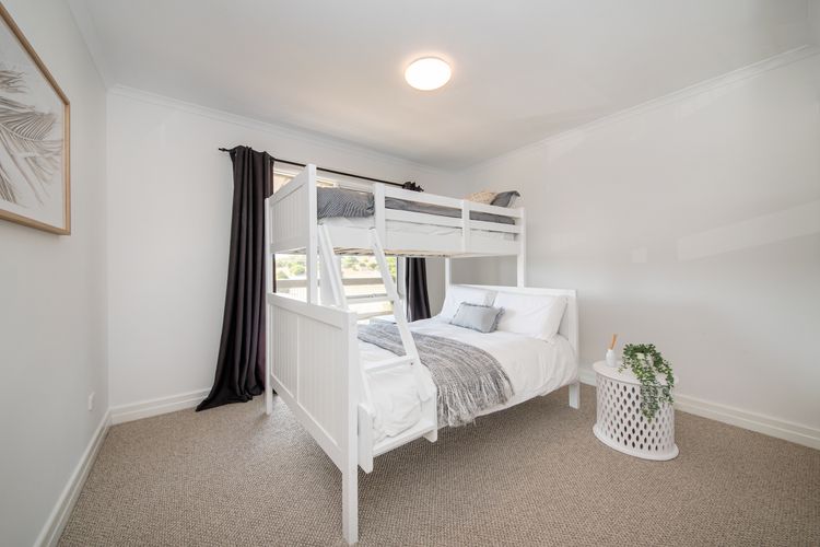 Bedrooom 5 with double bunk and single above 