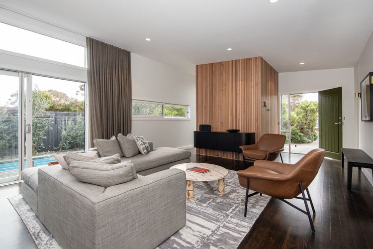 One of the three living rooms 