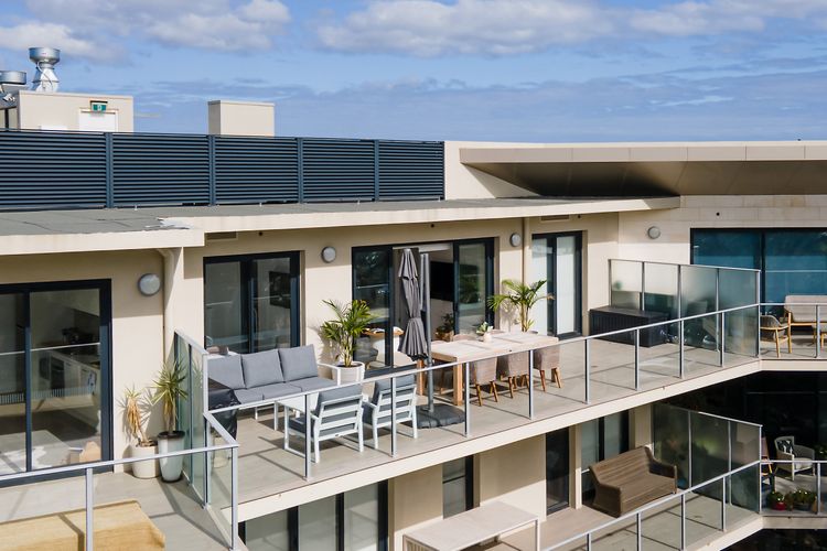 Spacious Balcony with outdoor living, dining and BBQ