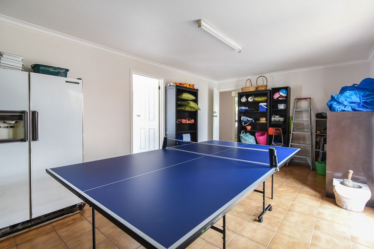 Games room with ping pong table 