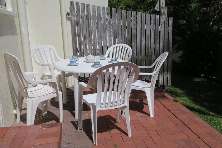 Table at back of property