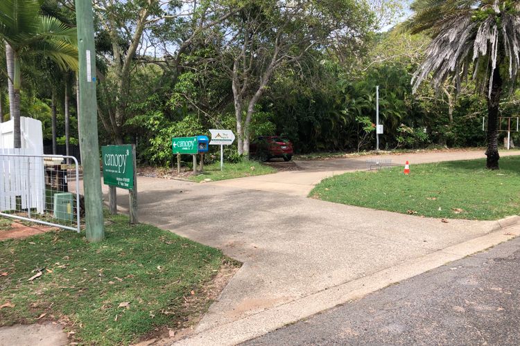 Entrance to Tiny Island House
