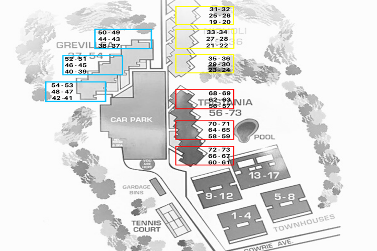 Bay Parklands 23 – Ground floor unit with air con, complex pool, spa, tennis court