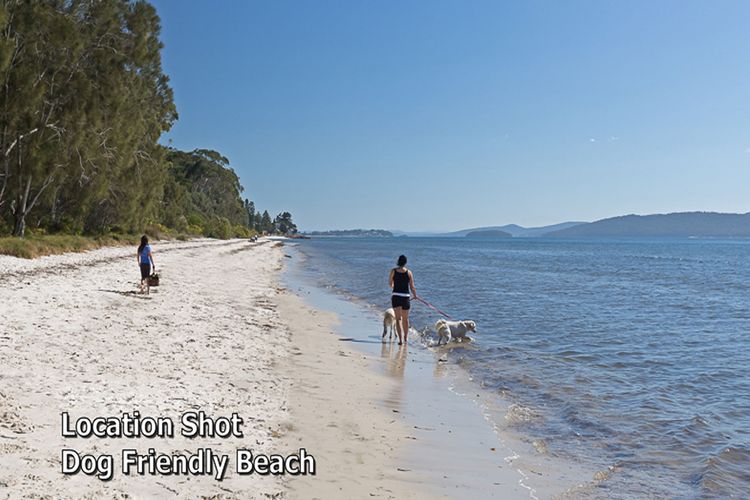 Away @ Nelson Bay, 29 Wollomi Ave – Spacious family home with water views, pet friendly, WIFI & aircon