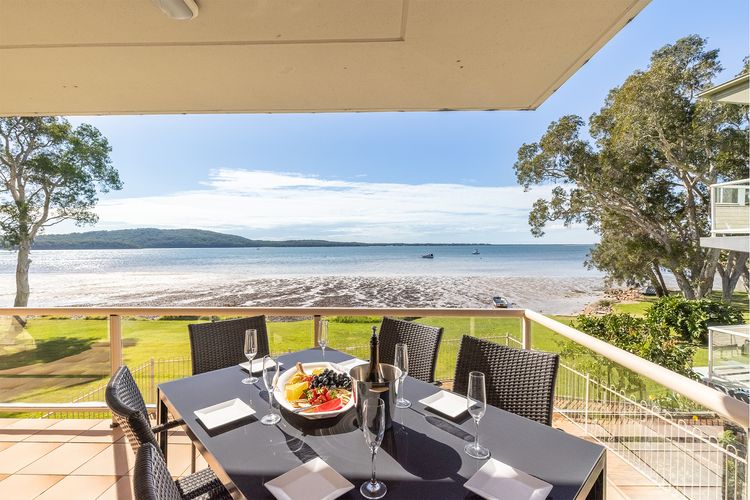 Pelican Sands 2 , 83 Soldiers Point Road – fantastic waterfront unit with pool and air conditioning