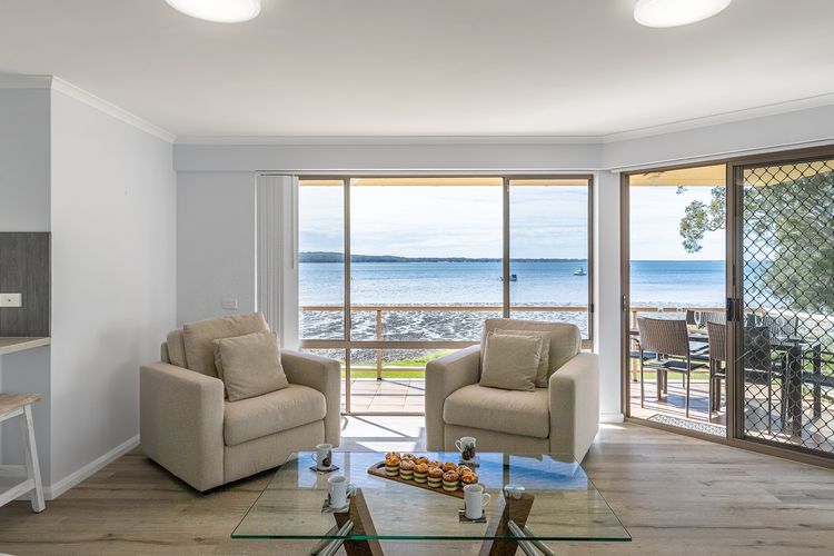 Pelican Sands 2 , 83 Soldiers Point Road – fantastic waterfront unit with pool and air conditioning