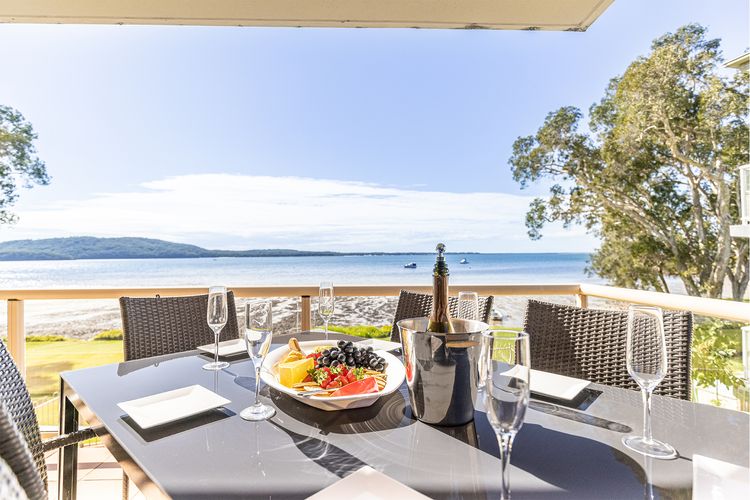 Pelican Sands 2 , 83 Soldiers Point Road – fantastic waterfront unit with pool and air conditioning