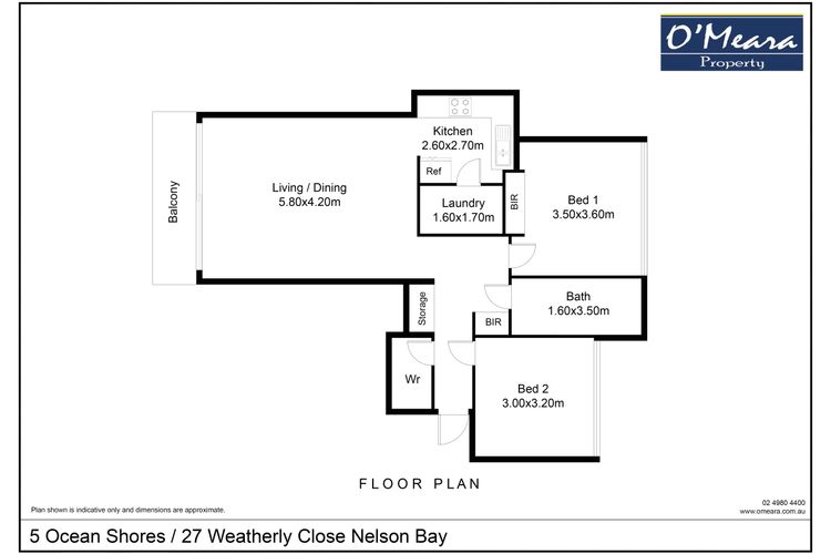 Ocean Shores, 5/27 Weatherly Close – waterfront unit with views to Shoal Bay and wifi