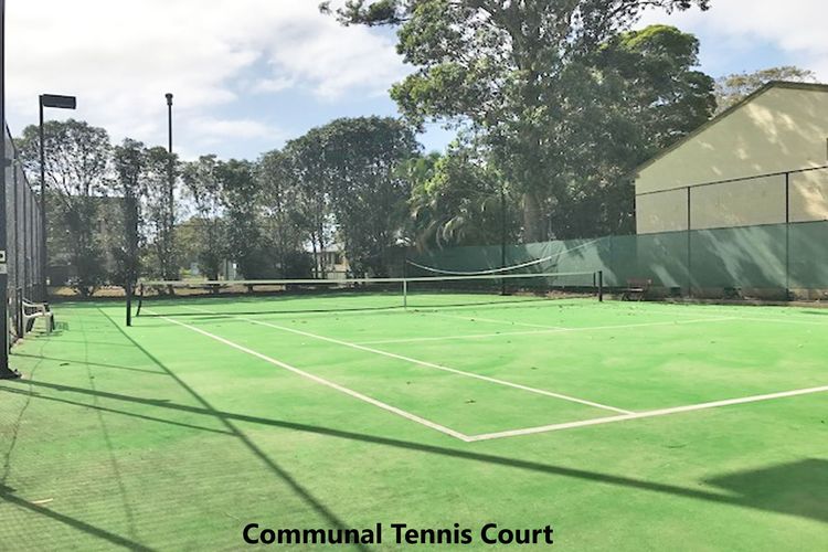 complex tennis court 