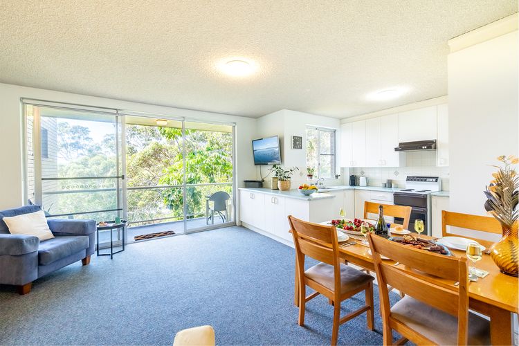Blue Waters, 4/59 Ronald Ave – water glimpses from the balcony and living area