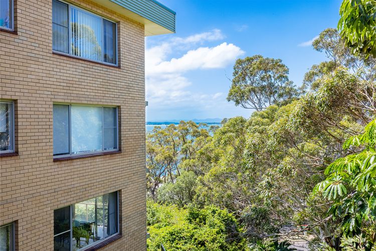 Blue Waters, 4/59 Ronald Ave – water glimpses from the balcony and living area