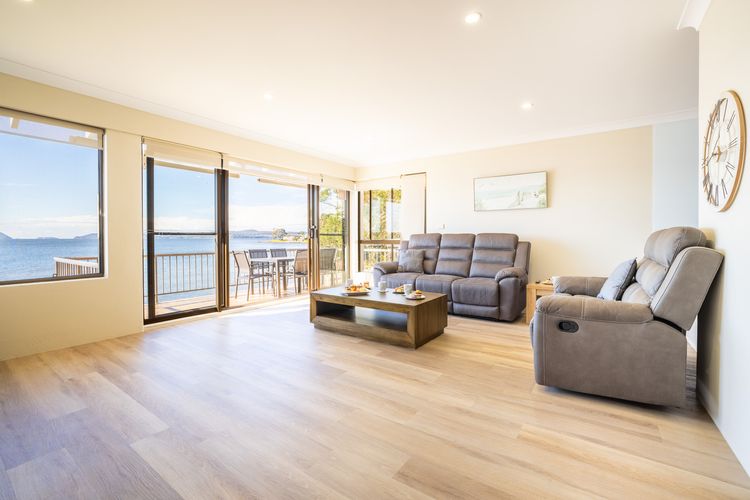 The Pelicans, 6/53 Soldiers Point Rd – stunning waterfront unit