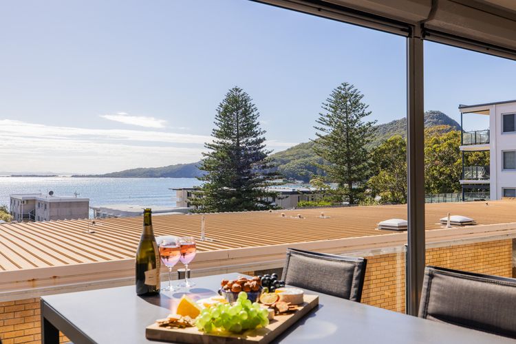 The Crest, 6/6-8 Tomaree Rd – Bay Views, Coastal Escape – 100 metres to Shoal Bay Beach
