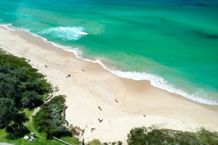 Ariel view Mollymook Beach 