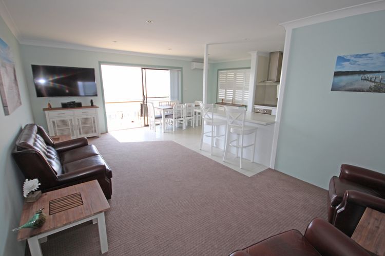Living Room with Midcentury Modern style